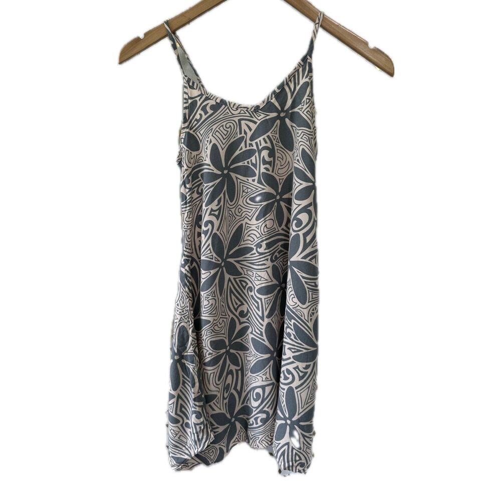 RJC Girls Hawaiian Tropical Tiare Flowers Sleeveless Swing A-Line Dress 10